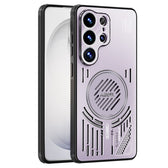 ABEEL For Samsung Galaxy S26 Ultra Magnetic Case Aluminum Alloy + PC + TPU Hollow Heat Dissipation Phone Cover