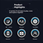 YL-120 2.4G RC Car 8-Wheel Robot Dog Stunt Vehicle Climbing Deformation Drift Remote Control Toy