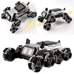 YL-120 2.4G RC Car 8-Wheel Robot Dog Stunt Vehicle Climbing Deformation Drift Remote Control Toy