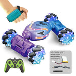 YT6637 RC Stunt Car Light-Up Twisting Vehicle Toy Dual Controlled Remote Control Car