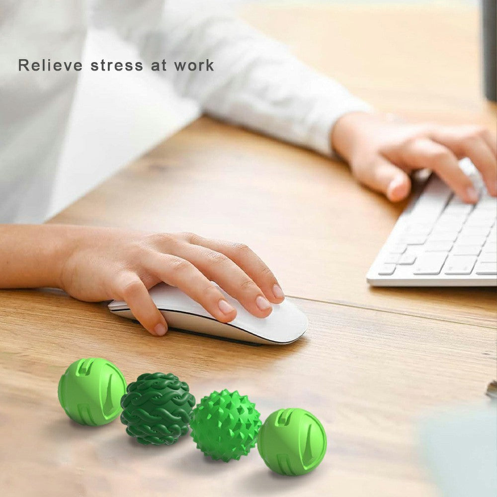 8 Pcs/Set Magnetic Sensory Balls Silicone Anti-Anxiety Stress Relief Toy Gift with Storage Case