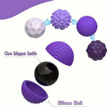 8 Pcs/Set Magnetic Sensory Balls Silicone Anti-Anxiety Stress Relief Toy Gift with Storage Case