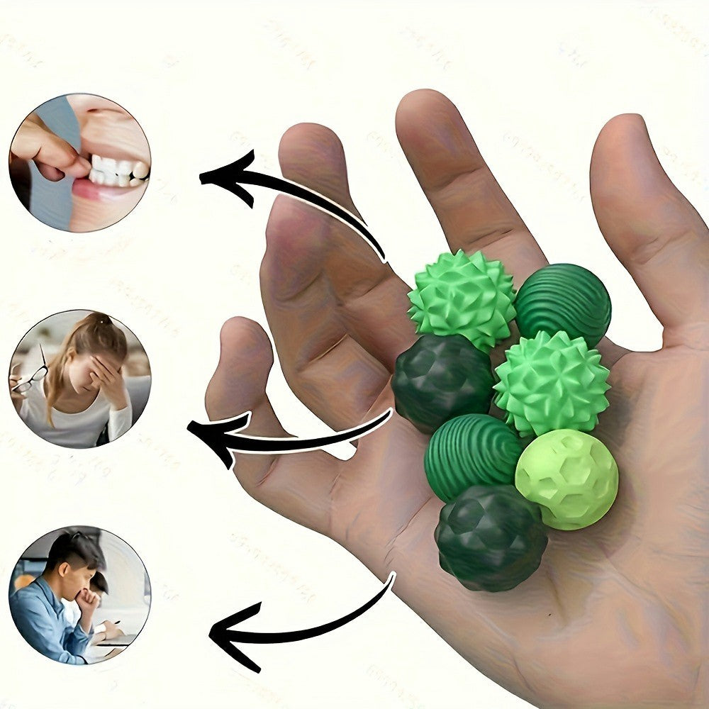8 Pcs/Set Magnetic Sensory Balls Silicone Anti-Anxiety Stress Relief Toy Gift with Storage Case