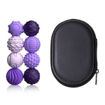 8 Pcs/Set Magnetic Sensory Balls Silicone Anti-Anxiety Stress Relief Toy Gift with Storage Case