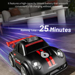 C6 Mini Cartoon RC Car Electric Vehicle Toy with Camera / 2.4 Inch Screen Controller / Music Function