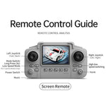 C6 Mini Cartoon RC Car Electric Vehicle Toy with Camera / 2.4 Inch Screen Controller / Music Function