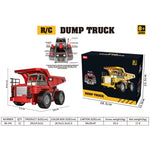 1:20 Scale Remote Control Dump Truck 9-Channal 360 Degree Rotation RC Construction Engineering Vehicle for Kids