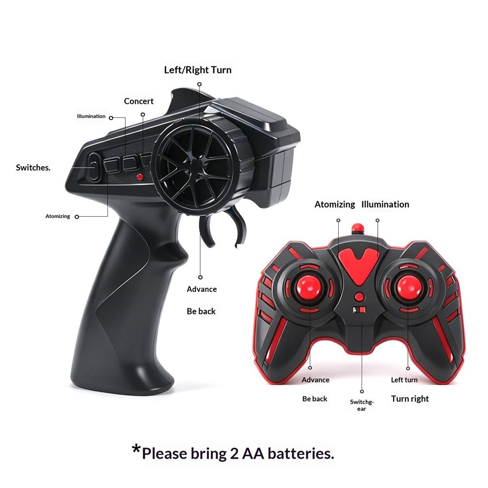 Off-Road RC Car Water Spray 2.4GHz Remote Control Vehicle Toy for Kids