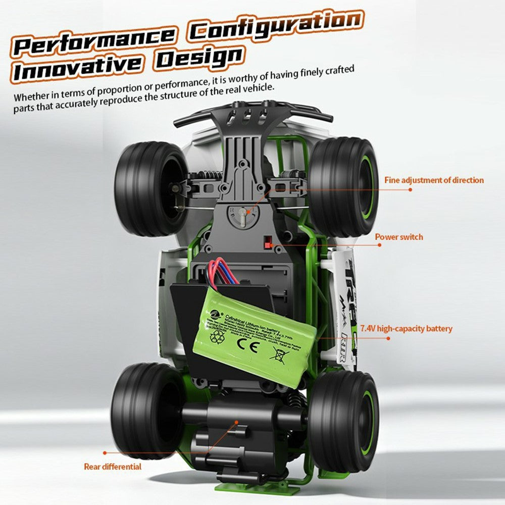 C35 1:18 RC Terrängfordon med 1 Batteri 4WD 2.4GHz 28-30km/h LED-lampor för terrängkörning