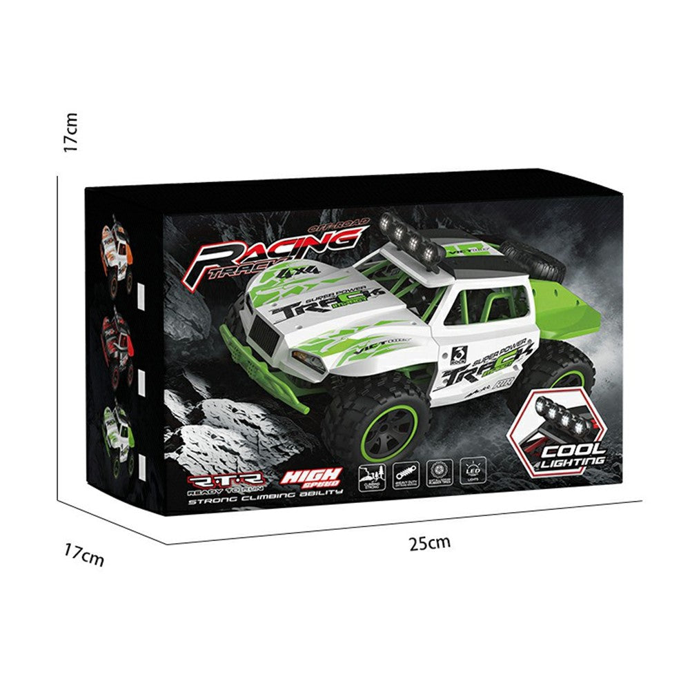 C35 1:18 RC Terrängfordon med 2 Batterier 4WD 2.4GHz 28-30km/h LED-lampor för terrängkörning