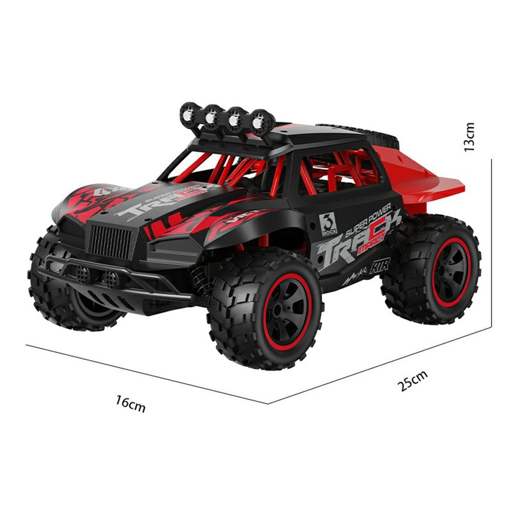 C35 1:18 RC Terrängfordon med 2 Batterier 4WD 2.4GHz 28-30km/h LED-lampor för terrängkörning