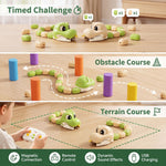 Two Player Magnetic Snake Toy Remote Control Battle Game 4 Learning Modes USB Rechargeable for Children