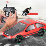 RC Driftbil 1/24 2,4 GHz 4-hjuls fjärrstyrd racingbil för barn, pojke, leksak (klassisk version)