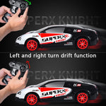 RC Driftbil 1/24 2,4 GHz 4-hjuls fjärrstyrd racingbil för barn, pojke, leksak (klassisk version)