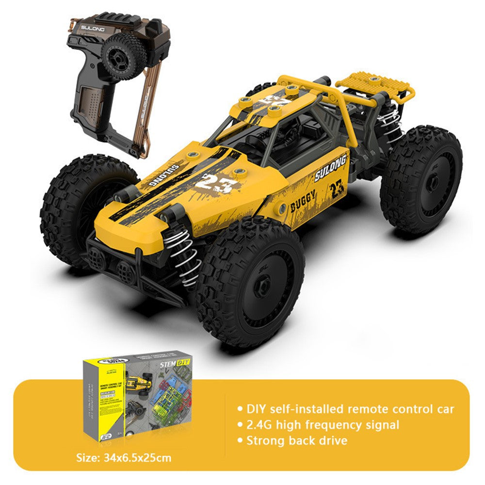 SULONG 1:18 DIY RC Car 2.4G Remote Control Assembly Car Kids Boys Toy