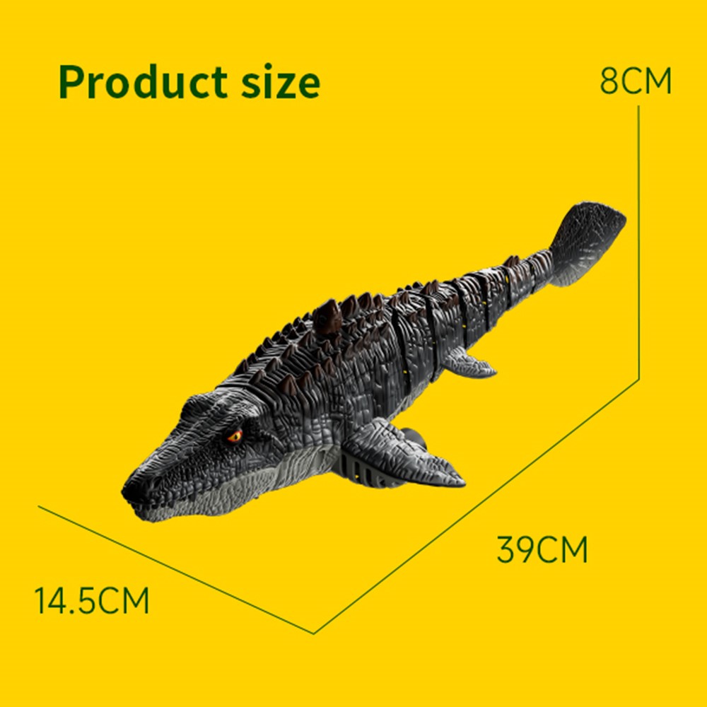 4DRC 4D-S11 2.4G Remote Control Mosasaur Shape RC Boat Water Spraying Toy with Camera, with 1 Battery