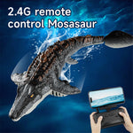 4DRC 4D-S11 2.4G Remote Control Mosasaur Shape RC Boat Water Spraying Toy with Camera, with 2 Battery
