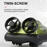777-580 Mini RC Hovercraft Electric Speedboat Boy Toy 2.4G Waterproof RC Boat