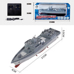 777-583 Mini 2.4G RC Boat Electric Military Aviation Model High-Speed Remote Ccontrol Destroyer Toy Boat