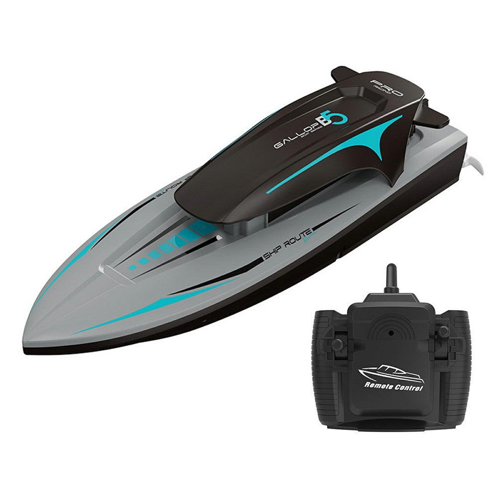 B5 RC-båt med hög hastighet, motorbåt, 4-kanalig 2.4G elektrisk yachtmodellleksak för sommarvattenkul (enkelt batteri)