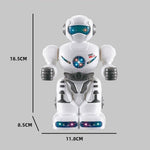 0633 Robotleksak Elektrisk Musikalisk Dansleksak med Blinkande Ljus 360 Graders Rotation för Barn