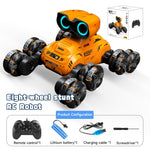 YT6639 8 Wheels Stunt Robot Remote Control Car with LED Light and Music Kids Toy