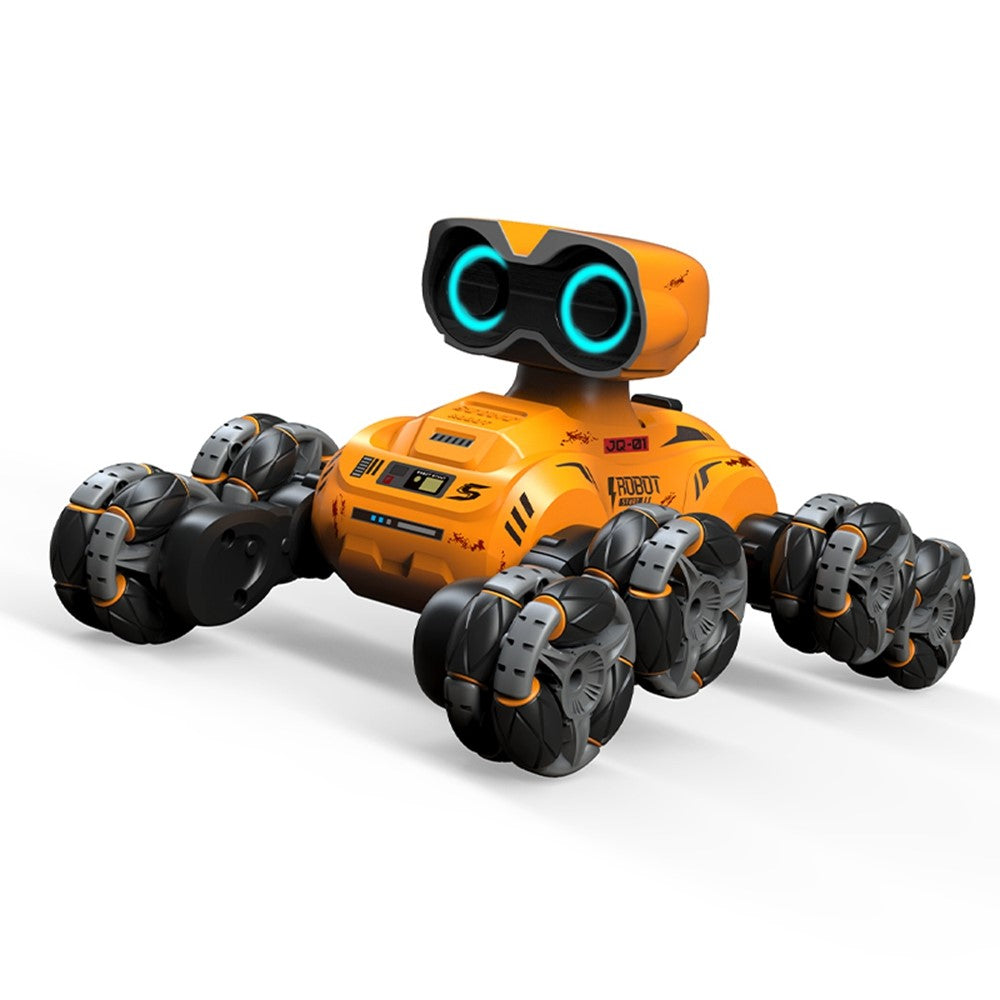 YT6639 8 Wheels Stunt Robot Remote Control Car with LED Light and Music Kids Toy