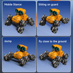 YT6639 8 Wheels Stunt Robot Remote Control Car with LED Light and Music Kids Toy