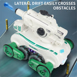 JC013 2.4G RC Mechanical Battle Dog Four Wheels Drive Water Bomb Spray Toy Gift, Dual Controller (CE / CPC / EN71 / ASTM Certified)