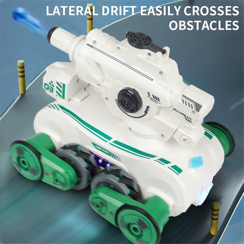JC013 2.4G RC Mechanical Battle Dog Four Wheels Drive Water Bomb Spray Toy Gift, Dual Controller (CE / CPC / EN71 / ASTM Certified)