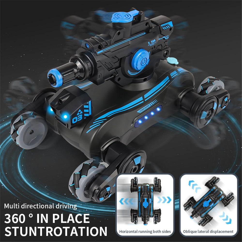 JC013 2.4G RC Mechanical Battle Dog Four Wheels Drive Water Bomb Spray Toy Gift, Dual Controller (CE / CPC / EN71 / ASTM Certified)