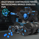 JC013 2.4G RC Mechanical Battle Dog Four Wheels Drive Water Bomb Spray Toy Gift, Dual Controller (CE / CPC / EN71 / ASTM Certified)