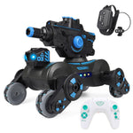 JC013 2.4G RC Mechanical Battle Dog Four Wheels Drive Water Bomb Spray Toy Gift, Dual Controller (CE / CPC / EN71 / ASTM Certified)