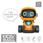 JLY TOYS För Barn Kollisionssäker Linjeföljande Smart Robotleksak med Ljudeffekter