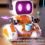 3888 Light-Chasing RC Robot Toy for Kids Programmable Educational Toy with Sound / Light Effects