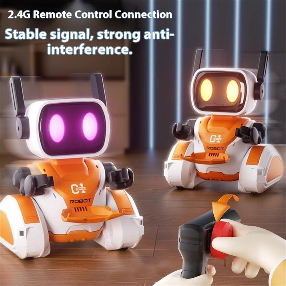 3888 Light-Chasing RC Robot Toy for Kids Programmable Educational Toy with Sound / Light Effects
