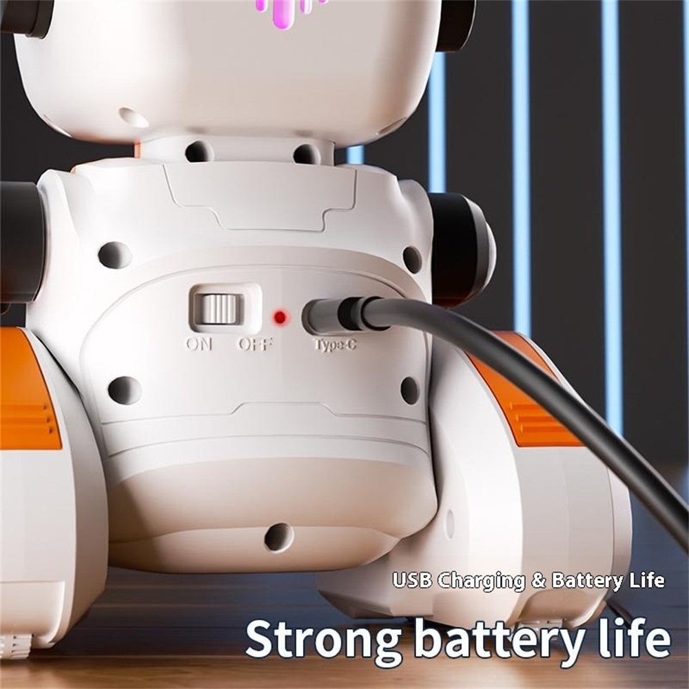 3888 Light-Chasing RC Robot Toy for Kids Programmable Educational Toy with Sound / Light Effects