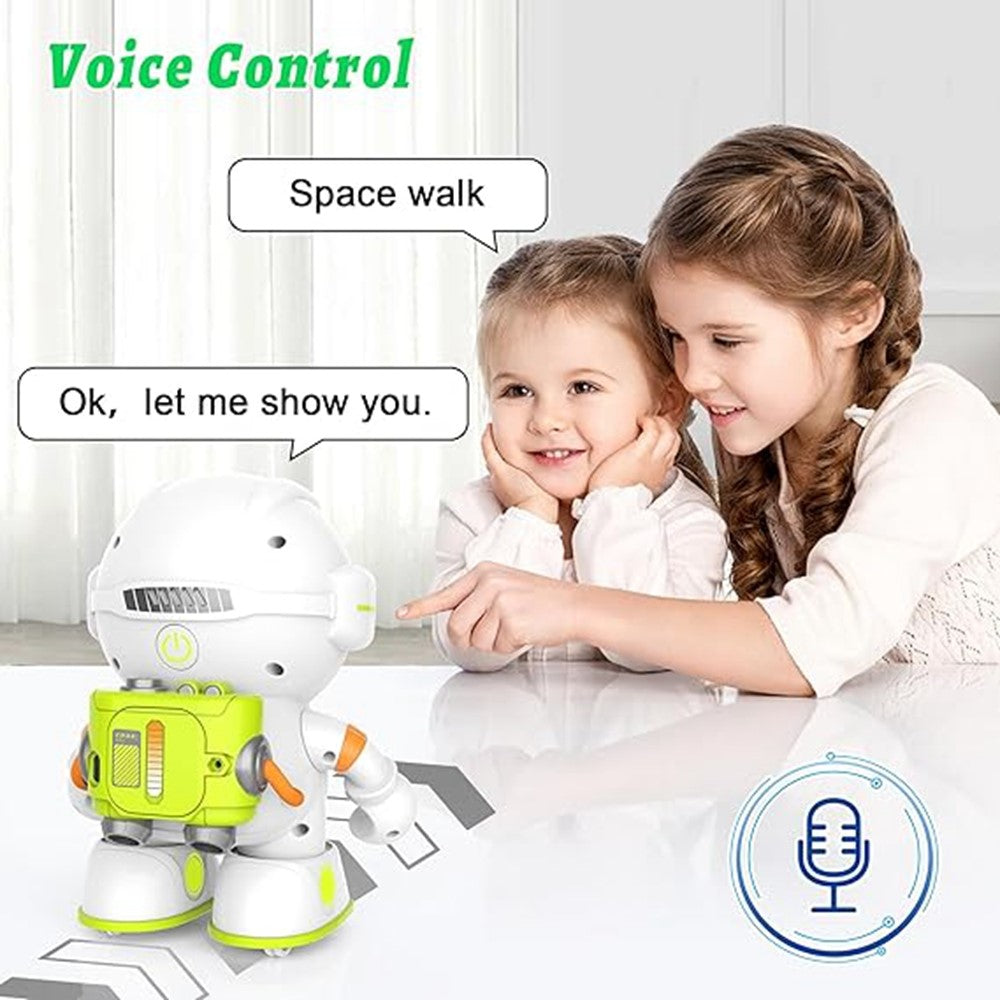 AT100 Smart Robot Toy Interactive Voice Controlled Astronaut Toy with Touch Sensors  /  Recording Function for Kids