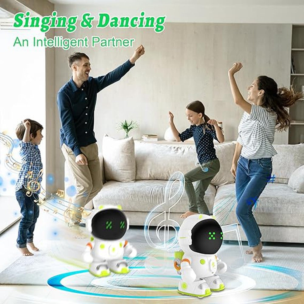 AT100 Smart Robot Toy Interactive Voice Controlled Astronaut Toy with Touch Sensors  /  Recording Function for Kids
