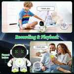 AT100 Smart Robot Toy Interactive Voice Controlled Astronaut Toy with Touch Sensors  /  Recording Function for Kids