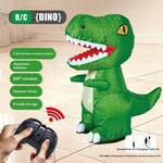 SJL7616 Uppblåsbar Dinosaurie 2.4G Trådlös Fjärrkontroll Elektrisk Tyrannosaurus Rex Barnleksak med Musik
