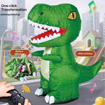 SJL7616 Uppblåsbar Dinosaurie 2.4G Trådlös Fjärrkontroll Elektrisk Tyrannosaurus Rex Barnleksak med Musik