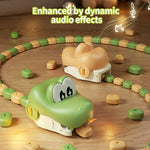 QC-2020Y Electric Remote Control Snake Game USB Rechargeable Interactive Toy for Kids