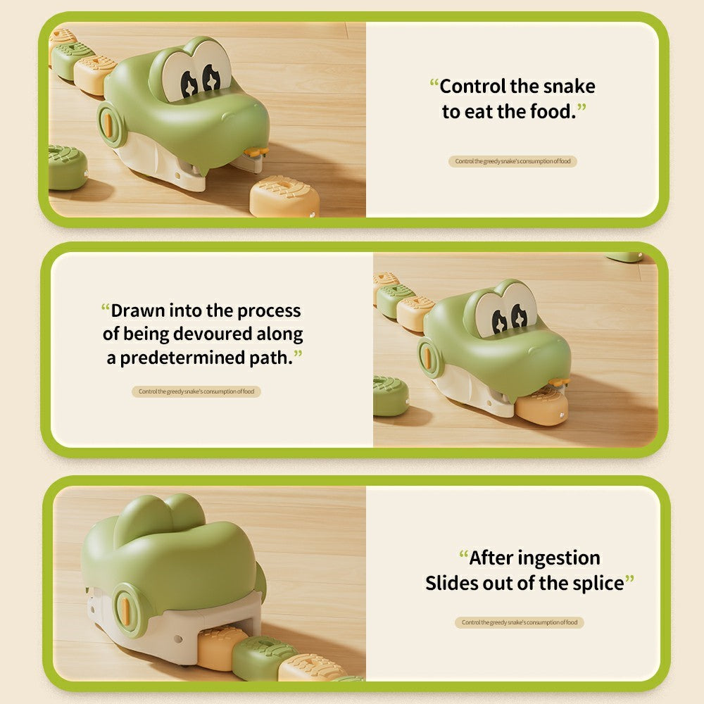 QC-2020Y Electric Remote Control Snake Game USB Rechargeable Interactive Toy for Kids