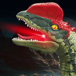 SM016S 2.4G-vandrande dinosaurieleksak för barn med ljud och ljussimulering, mini elektrisk RC-dinosauriemodell