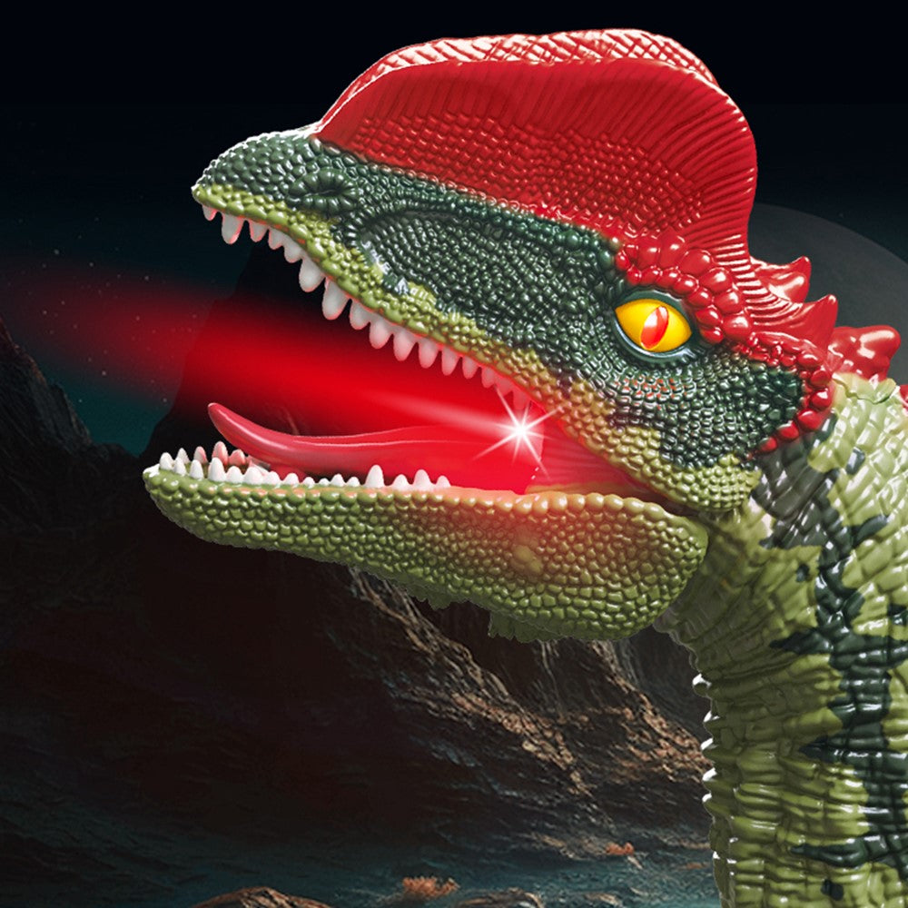 SM016S 2.4G-vandrande dinosaurieleksak för barn med ljud och ljussimulering, mini elektrisk RC-dinosauriemodell