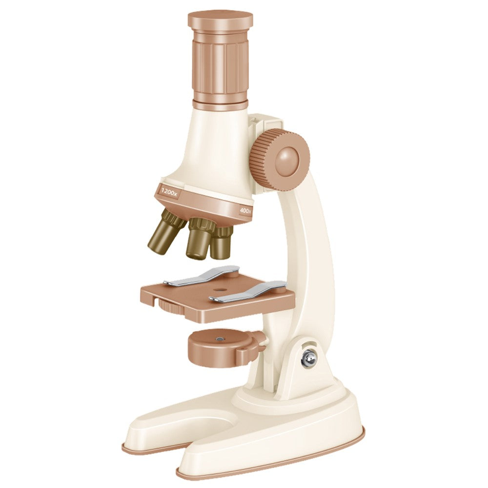C2501 Children Calibrated 1200X Microscope Educational Toy STEM Optical Science Kit for Biology Experiments