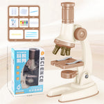 C2501 Children Calibrated 1200X Microscope Educational Toy STEM Optical Science Kit for Biology Experiments