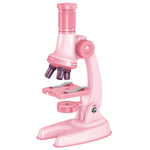 C2501 Children Calibrated 1200X Microscope Educational Toy STEM Optical Science Kit for Biology Experiments