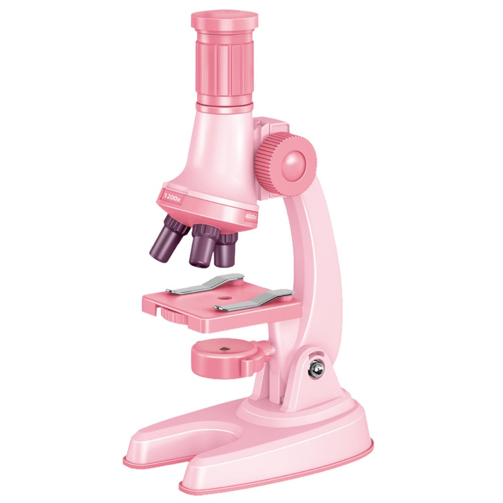 C2501 Children Calibrated 1200X Microscope Educational Toy STEM Optical Science Kit for Biology Experiments